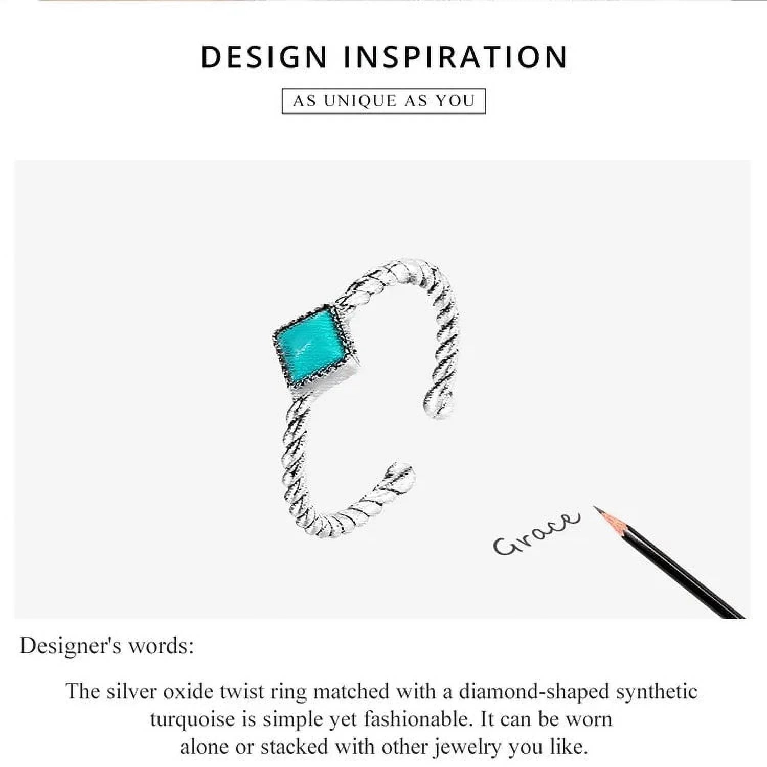 925 Sterling Silver Open Adjustable Rings for Women & Girls. Wedding, Engagement, Anniversary or Gift Rings