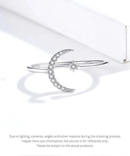 925 Sterling Silver Open Adjustable Rings for Women & Girls. Wedding, Engagement, Anniversary or Gift Rings