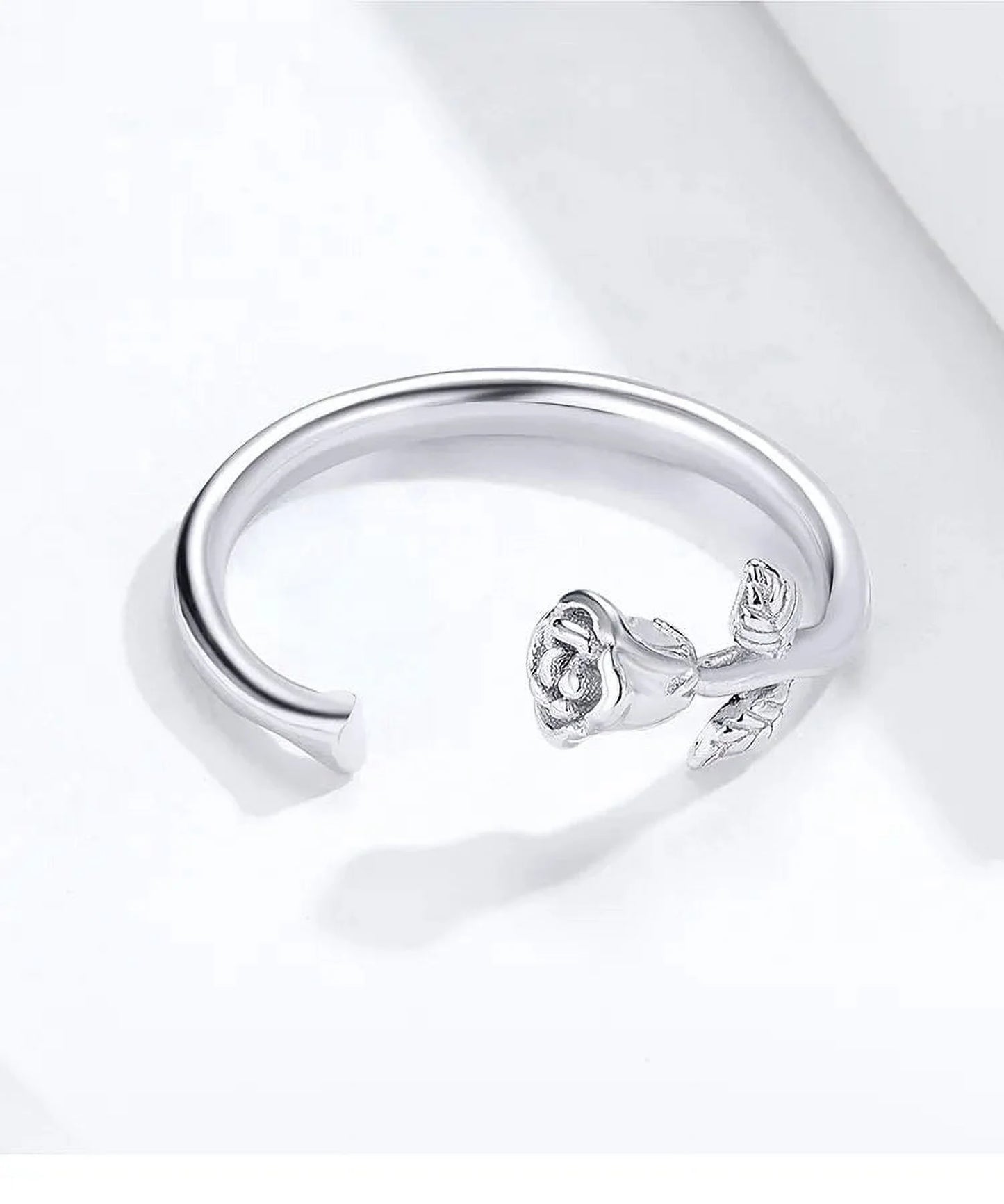 925 Sterling Silver Open Adjustable Rings for Women & Girls. Wedding, Engagement, Anniversary or Gift Rings
