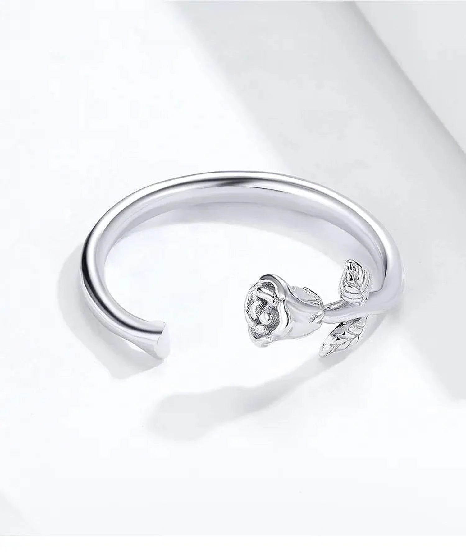 925 Sterling Silver Open Adjustable Rings for Women & Girls. Wedding, Engagement, Anniversary or Gift Rings