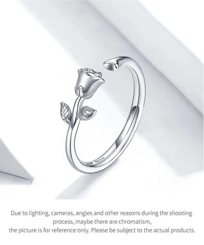 925 Sterling Silver Open Adjustable Rings for Women & Girls. Wedding, Engagement, Anniversary or Gift Rings