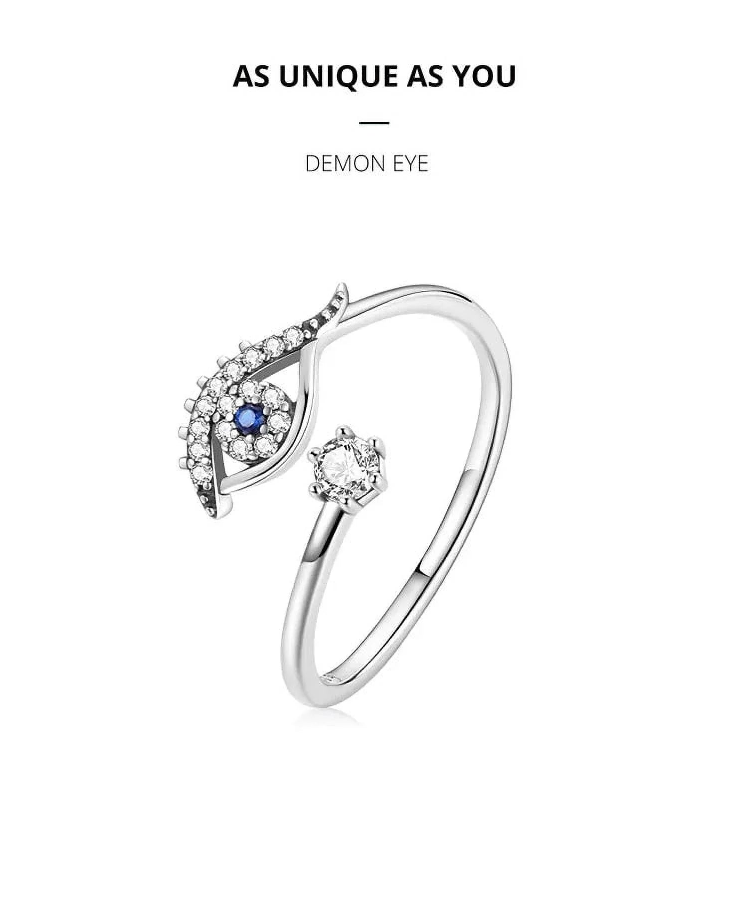 925 Sterling Silver Open Adjustable Rings for Women & Girls. Wedding, Engagement, Anniversary or Gift Rings