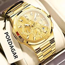 Luxury Man Wristwatch Chronograph Waterproof Luminous Men Watch Stainless Steel High Quality Sport Men'S Quartz Watches